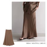 リネンブレンド ロング ナロースカート | andme | 詳細画像7