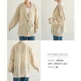 リネンブレンド テーラード シアー | andme | 詳細画像20 