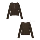 シアー ヘンリーネック スラブリブ | andme | 詳細画像16 