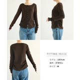 シアー カーディガン スラブリブ | andme | 詳細画像20 