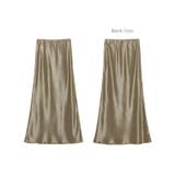 サテン ロング スカート | andme | 詳細画像15 