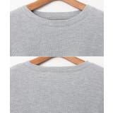 長袖Tシャツ ショート丈 ワッフル | andme | 詳細画像15 