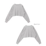 長袖Tシャツ ショート丈 ワッフル | andme | 詳細画像18 