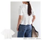 シャーリング Tシャツ レディース | andme | 詳細画像7 