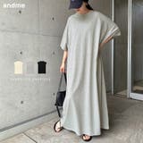 オーバーサイズ 半袖 ロング | andme | 詳細画像1 