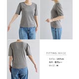 ドット柄 パフスリーブ 半袖 | andme | 詳細画像16 