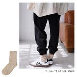 ロゴ刺繍 リブ ソックス | andme | 詳細画像12