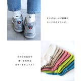 ロゴ刺繍 リブ ソックス | andme | 詳細画像5