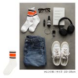 裏パイル カラーライン リブソックス | andme | 詳細画像10 