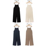 とろみ素材 スクエアネック サロペット | andme | 詳細画像2