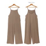 とろみ素材 スクエアネック サロペット | andme | 詳細画像20