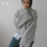 evernavy エバーネイビー ゴマジャガード編み | andme | 詳細画像1 