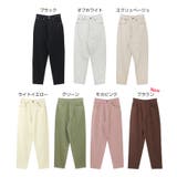 ハイウエスト テーパード カーブパンツ | andme | 詳細画像2