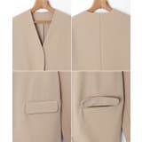 ポンチ ノーカラー ジャケット | andme | 詳細画像15 