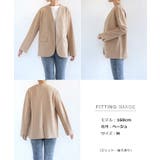 ポンチ ノーカラー ジャケット | andme | 詳細画像20 