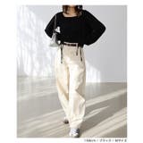 ギャザー リボン オフショルダー | andme | 詳細画像14 