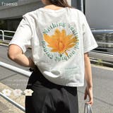 フラワー ロゴ プリント | andme | 詳細画像1 