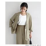 リネンブレンド テーラード ジャケット | andme | 詳細画像12 