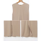 とろみ素材 ロング ジレ | andme | 詳細画像15 