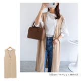 梨地ポンチ ロング ジレ | andme | 詳細画像9 