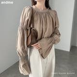 バックリボン キャンディスリーブ 長袖 | andme | 詳細画像1 