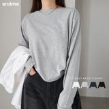 ボートネック 長袖 トップス | andme | 詳細画像1