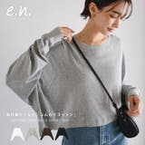 evernavy エバーネイビー ショート丈ソフトフライス長袖Tシャツ | andme | 詳細画像1