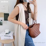 リネン ロング ジレ | andme | 詳細画像1 