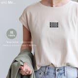 ロゴ 刺繍 Tシャツ | andme | 詳細画像1 