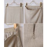 リネンブレンド ロング スカート | andme | 詳細画像10 