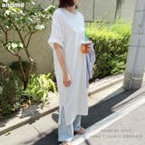 ピグメント加工 半袖 Tシャツワンピース | andme | 詳細画像1