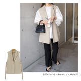 オープンサイド ベスト ジレ | andme | 詳細画像8 