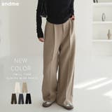 リネン ツイル タック | andme | 詳細画像1 