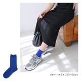 コットン混 平編み クルーソックス レディース ベーシック 春 夏 秋 冬 | andme | 詳細画像11 