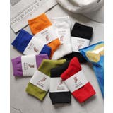 コットン混 平編み クルーソックス レディース ベーシック 春 夏 秋 冬 | andme | 詳細画像19 