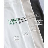 コットン天竺 ロゴ刺繍 Tシャツ | andme | 詳細画像3