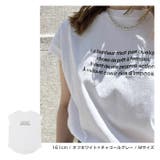 ロゴ刺繍 フレンチスリーブ Tシャツ | andme | 詳細画像6 
