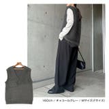 ノースリーブ Vネック ニット | andme | 詳細画像13 