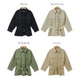 ウエストベルト付き ミリタリー ジャケット | andme | 詳細画像2