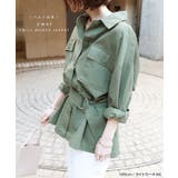 ウエストベルト付き ミリタリー ジャケット | andme | 詳細画像3