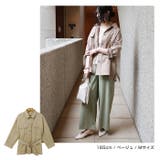 ウエストベルト付き ミリタリー ジャケット | andme | 詳細画像8