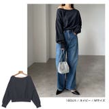 ボリューム袖 オフショルダー スウェット | andme | 詳細画像15