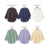 バンドカラー ボリューム袖 長袖シャツ | andme | 詳細画像2 