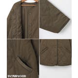 ノーカラー キルティング ジャケット | andme | 詳細画像15