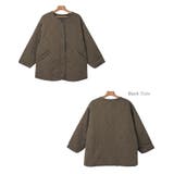 ノーカラー キルティング ジャケット | andme | 詳細画像18