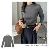 ワイドリブ モックネック 長袖Tシャツ | andme | 詳細画像8
