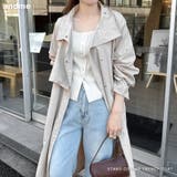 ナイロン スタンドカラー トレンチコート | andme | 詳細画像1