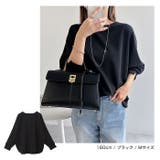 梨地ポンチ ドルマンスリーブ トップス | andme | 詳細画像14 