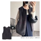 フェイクファー ベスト レディース | andme | 詳細画像12