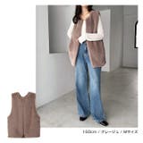 フェイクファー ベスト レディース | andme | 詳細画像7